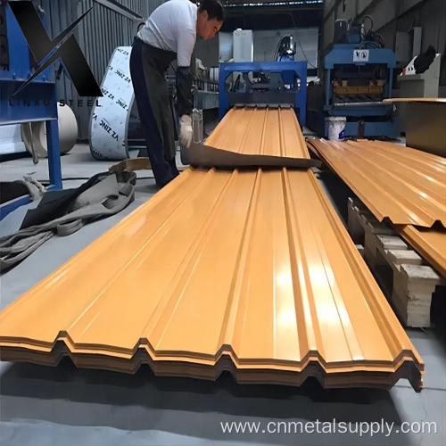 28 Gauge Color Coated Corrugated Steel Sheet